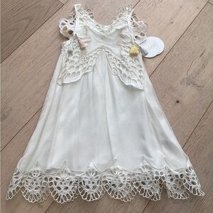 Chloe toddler white dress